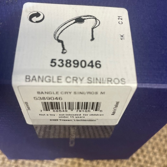 Swarovski Elegant Gold Bracelet with Blue Swarovski Crystals NWT - Picture 6 of 6